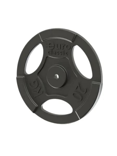 Диск (блин) чугунный Euro-Classic 20 кг 26 мм.