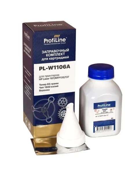ProfiLine 106A - W1106A Тонер (заправочный комплект) черный 40 гр