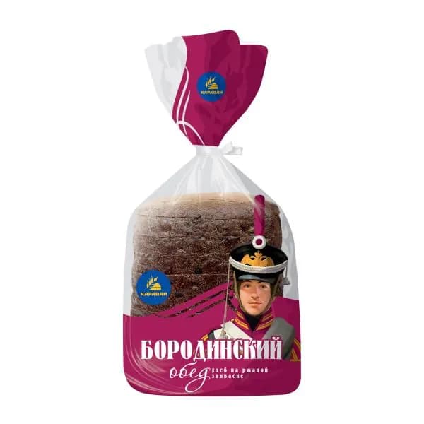 Хлеб Бородинский обед половина в нарезке 350г