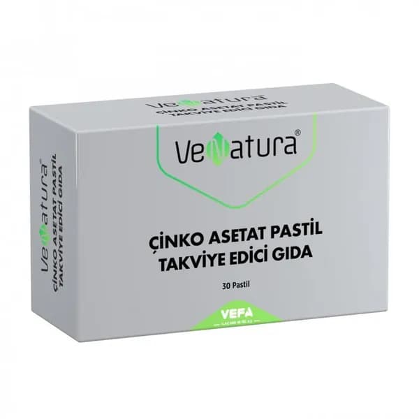 Венатура Цинк Ацетат 30 пастилка Venatura inko Asetat 30 Pastil