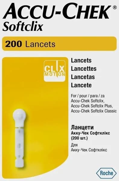 Ланцеты Accu-Chek Софтликс, 200 шт.