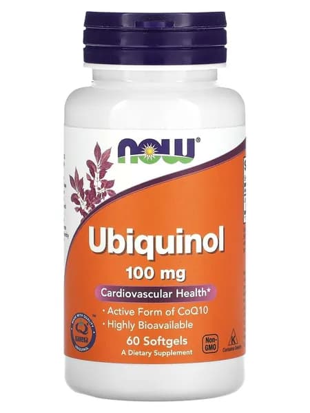 Коэнзим Q10 100 мг убихинол Ubiquinol CoQ10 100mg, 60 мягких таблеток