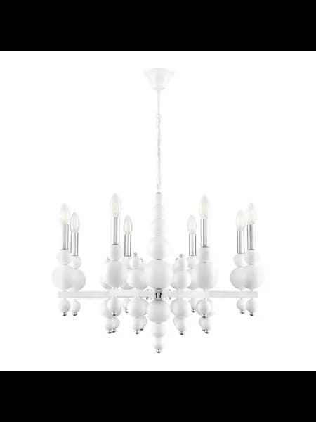 Люстра NANA 8260 8 E14 8*40W белый хром