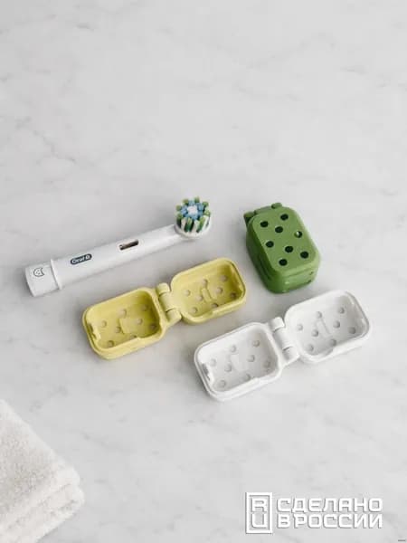 Чехол, защитный колпачок, футляр для насадки Oral-B, набор 3 шт