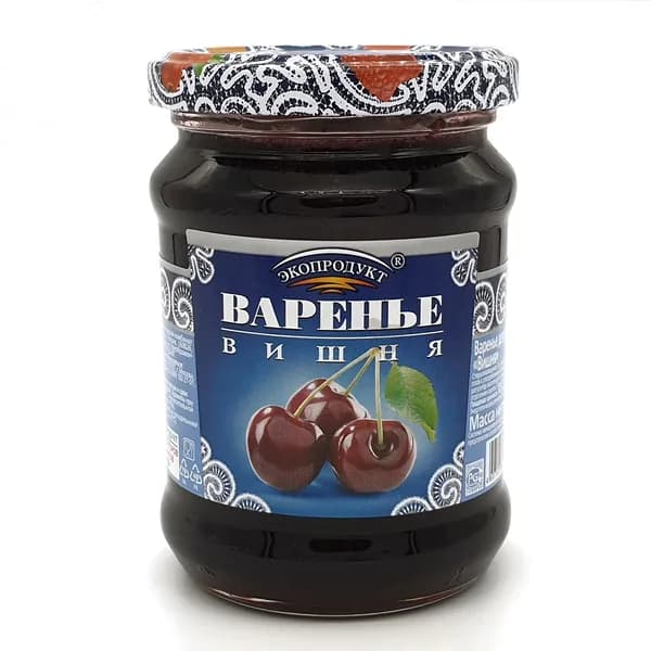 Варенье десертное ВИШНЯ "Экопродукт" 325 гр