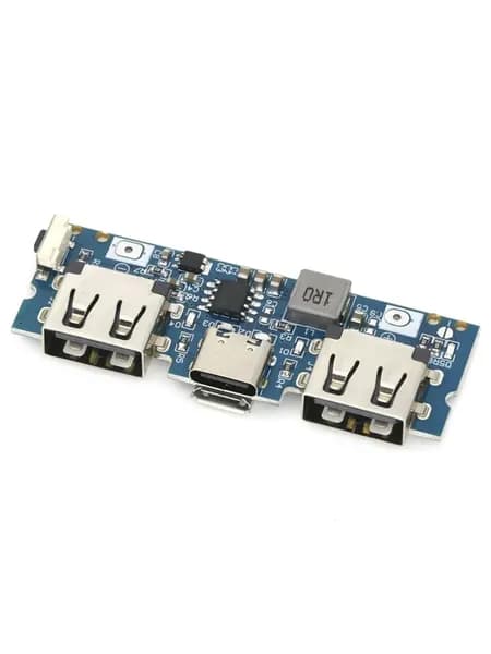Micro-USB/Type-C 5 В 2,4 А Dual USB 18650 Boost Battery Charger Board Мобильный внешний аккумулятор Аксессуары для телефона DIY A