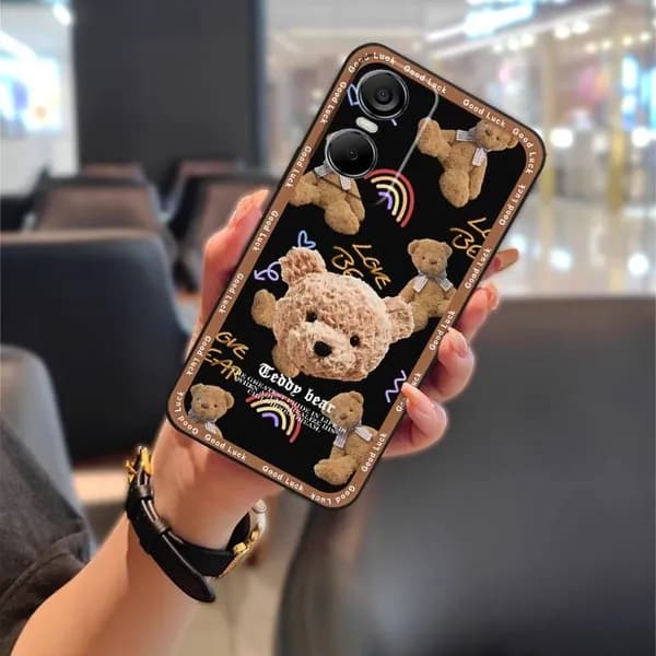 Чехол Lulumi для Tecno POP6 Pro/BE8, модный дизайн, задняя крышка из ТПУ, защитный чехол для телефона с мультяшным рисунком из силикона