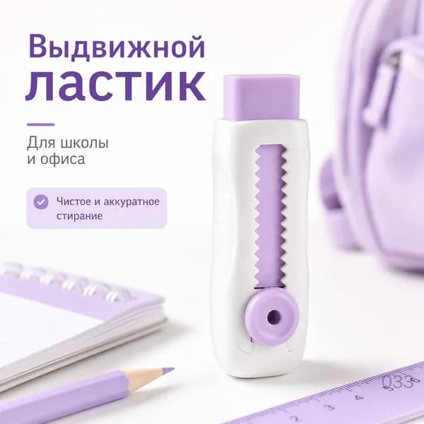 Студенческие выдвижные ластики