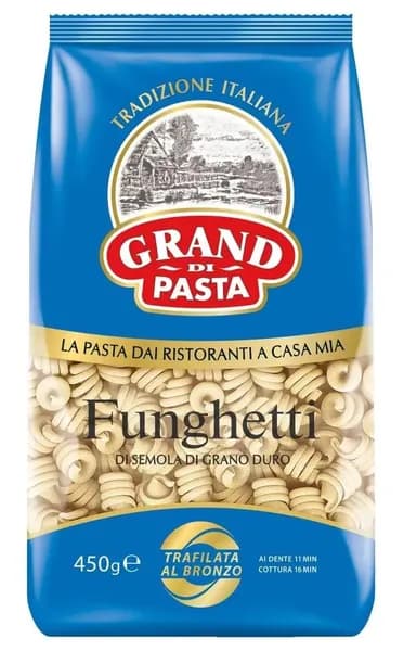 Grand Di Pasta Изделия макаронные Фунгетти, 450 гр