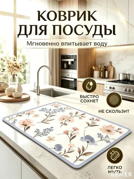 Коврик для кухни 30x40 см