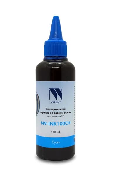 Чернила NV Print для HP на водной основе (100 ml) Cyan