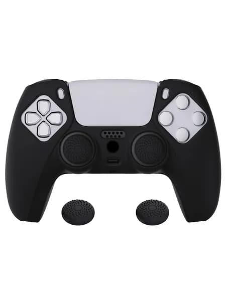 PlayVital Pure Series противоскользящий силиконовый чехол для геймпада PS5, мягкий корпус с накладками на стики для комфортной игры