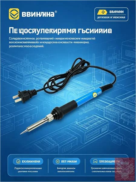 HIBIBUD Пирографическая ручка с регулировкой температуры 200 450 C, паяльник для выжигания по дереву 60Вт.