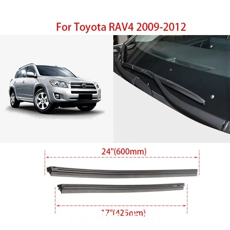 1 комплект резинок стеклоочистителя Toyota RAV4 2009-2012 гг.