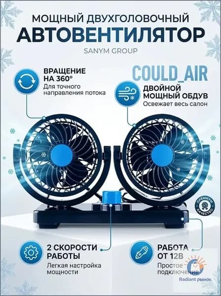 Sanym Group Вентилятор автомобильный, 12 Вт