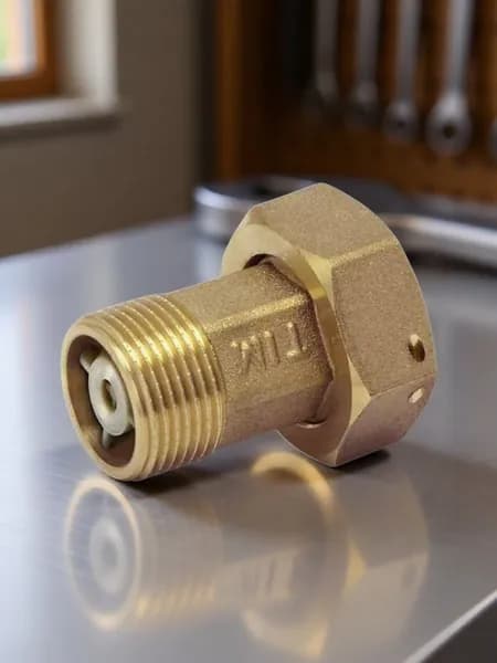 Американка для счетчиков 3/4"х1/2" HS032A (с обратным клапаном) (ПАРА)
