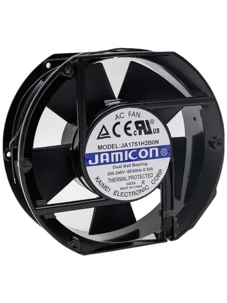 Вентилятор JA1751H2B0N-L(JA1751H2B011N-L-R) JAMICON 220В, 172х150х51 мм, подшипник качения, провод без разъема