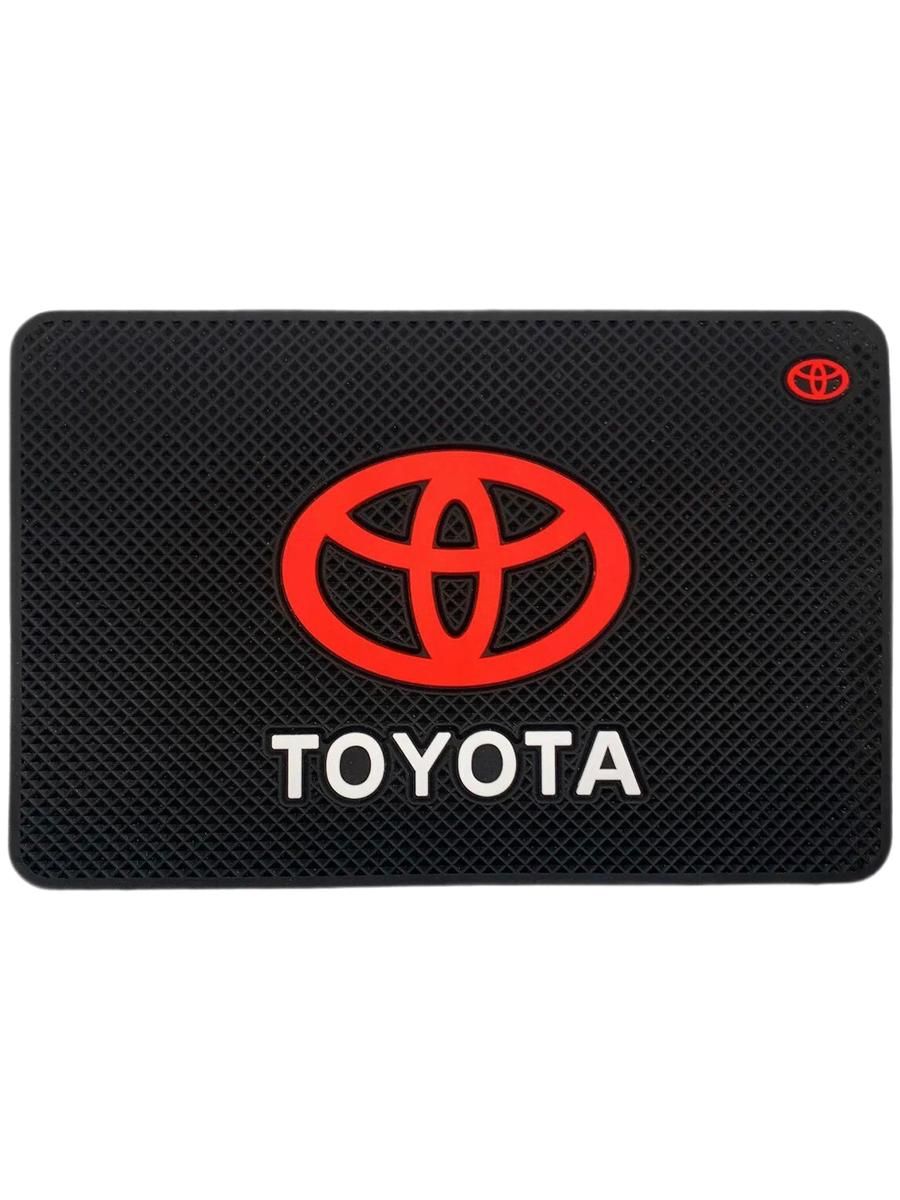 Коврик на панель противоскользящий Toyota 12,5 x 19 см, арт.127591