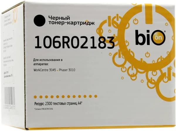 Картридж для принтера Bion, черный, BCR-106R02183