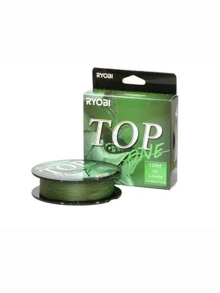 Шнур RYOBI PE TOP 4*120m d-0.105 #5.0kg Dark green RB4DG105