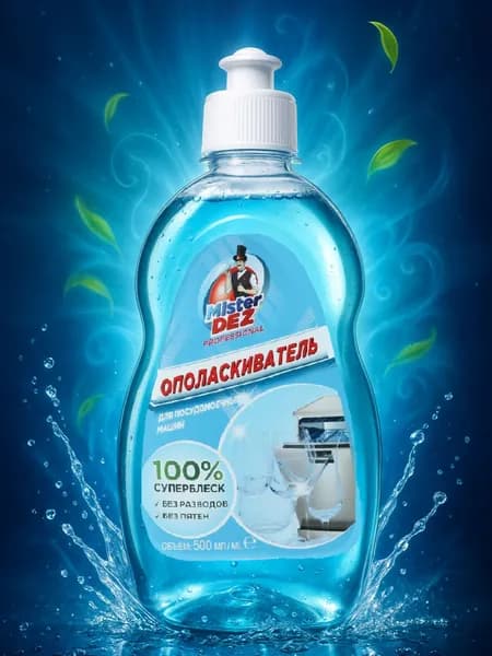 Ополаскиватель для посудомоечных машин Mister Dez Professional, 500 мл