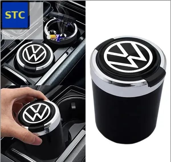 Автомобильная пепельница из ABS-пластика, коричневая, универсальная