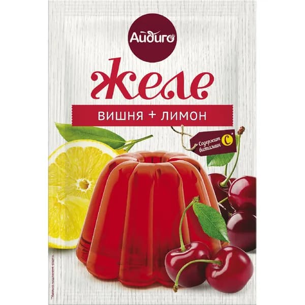 Желе Айдиго вишня и лимон 50 г