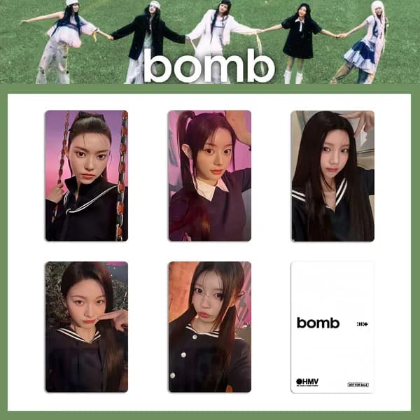 Карточки ILLIT bomb k-pop карточки коллекционные Фотокарточки 5.4*8.6cm 5 шт