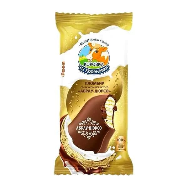 Мороженое со вкусом игристого Абрау-Дюрсо в молочном шоколаде Коровка из Кореновки 15% 70г