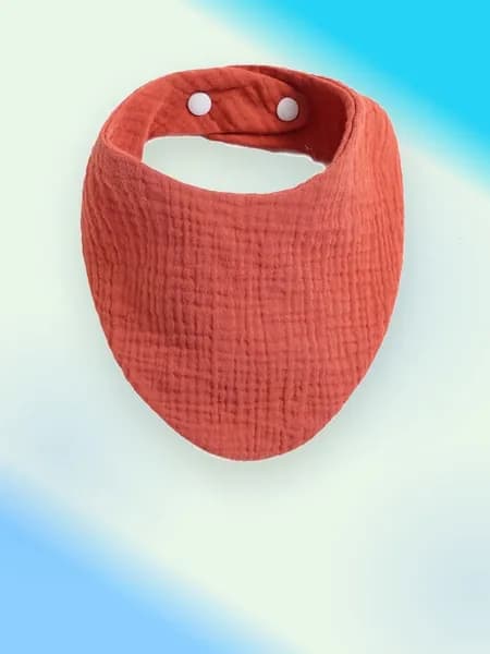 Детский слюнявчик из хлопка треугольный, Земля Красного Цвета