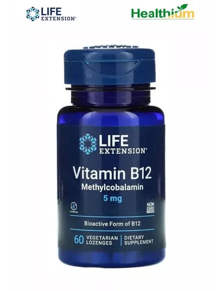 Vitamin B12 Methylcobalamin 5мг 60пастилок Витамин В12 Метилкобаламин 5 мг