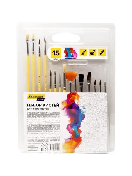 Кисти пони 15 шт Silwerhof Color 2072339
