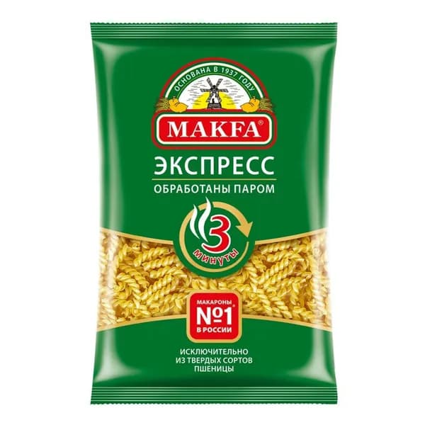 Макаронные изделия Makfa Спиральки экспресс 400 г