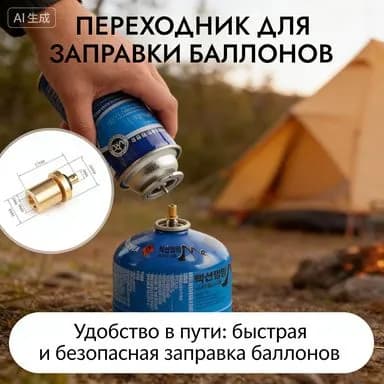 Адаптер для наполнения цилиндров с резьбой, 1 шт.