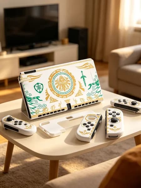 Силиконовый защитный чехол на игровую приставку Nintendo Switch Oled, мягкий чехол из TPU ZELDA