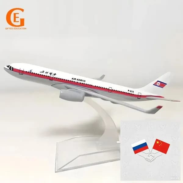 Металлическая Модель Самолета TU-204 P-633 Северная Корея, Советских Air KORYO Литая Коллекционная