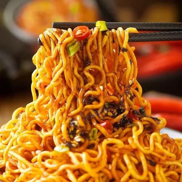 Корейская лапша быстрого приготовления с острой капустой кимчи и индейкой, лапша для заваривания