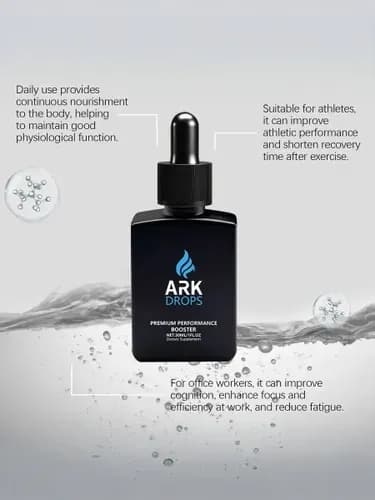 ARK DROPS натуральные энергетические капли, изотоник без сахара, без кофеина, для энергии и концентрации, 30 мл