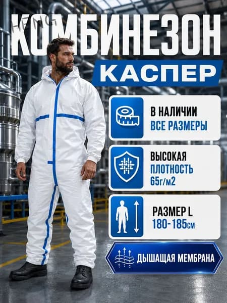 Костюм рабочий многоразовый. Комбинезон Каспер L
