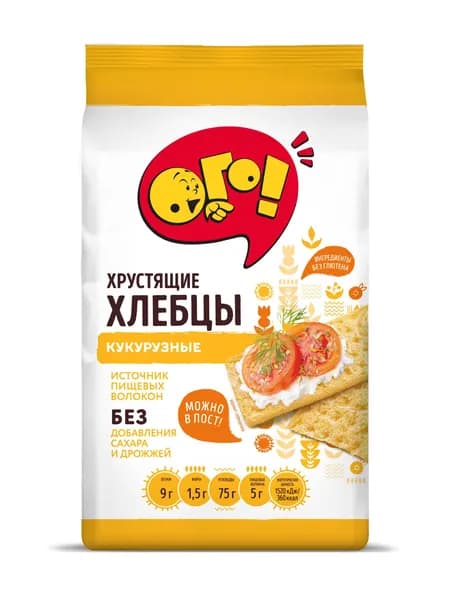 Хлебцы Кукурузные ОГО!, 75 г