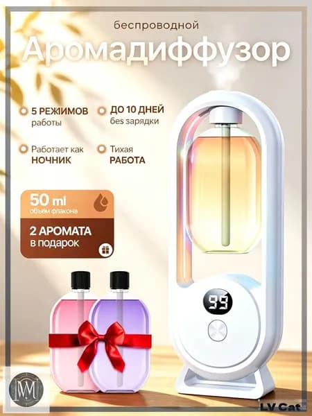 Аромадиффузор ультразвуковой 019f1c0c1cc8718e8f459a68015fdb57, белый