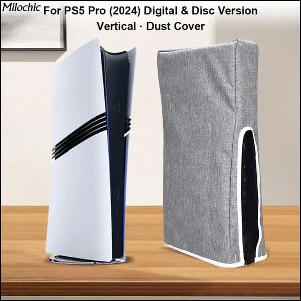 Чехол от пыли для консоли Sony PS5 Pro 2024, выполненный по эксклюзивному дизайну, считается прочным и износостойким, легко поддающимся очистке