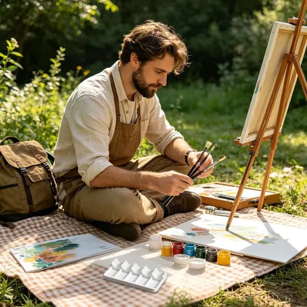 Лоток для ополаскивания кистей Art с 10 отделениями ,Держатель для пера