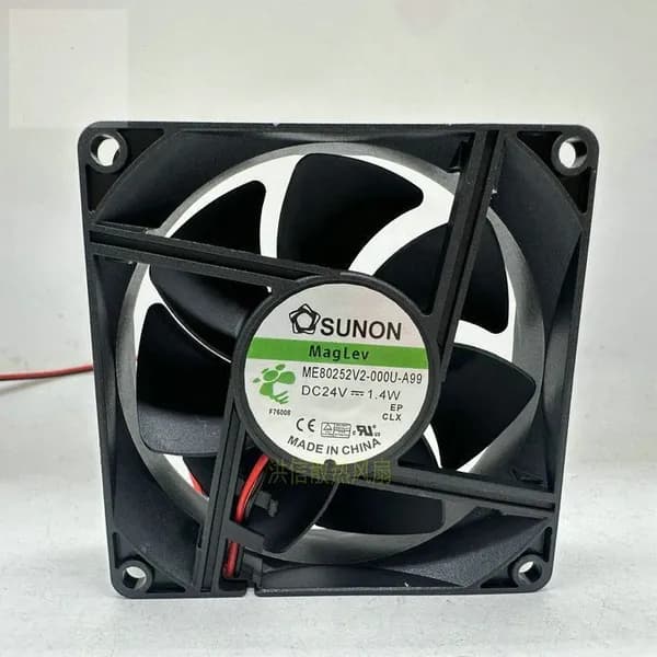 Вентилятор ME80252V2-000U-A99 80x25 мм DC 24В 1.4Вт 3000 об/мин 24 CFM MagLev для серверов, ЧПУ и преобразователей