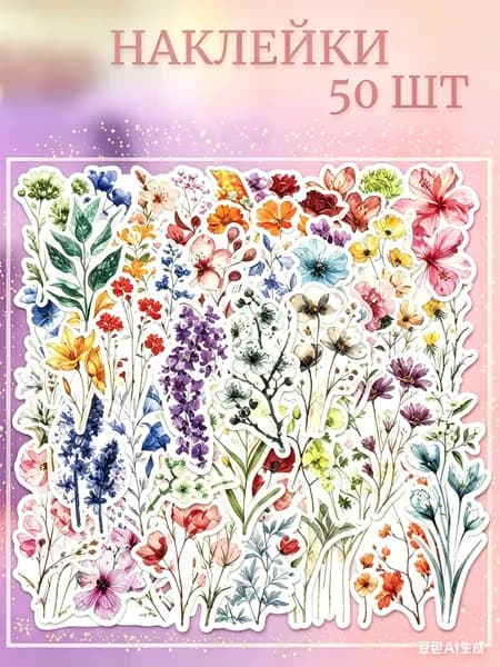 Наклейки, листов: 50