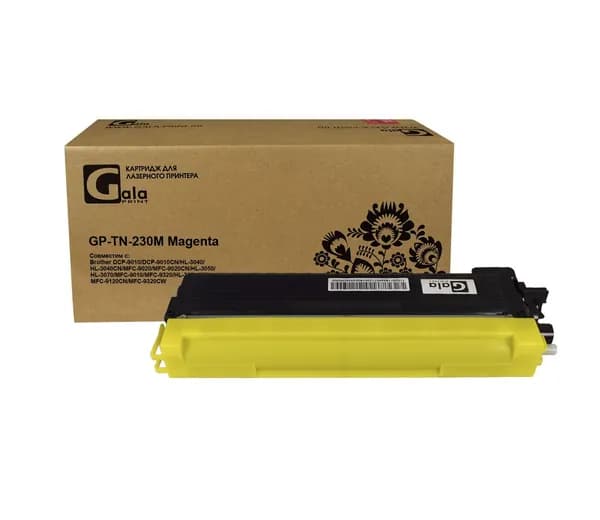 Картридж GalaPrint TN-230M для принтеров Brother DCP-9010/HL-3040/MFC-9020/HL-3050 и др. 1400 копий лазерный, совместимый, цвет пурпурный