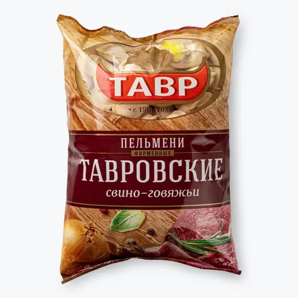 Пельмени Фирменные Тавровские свино-говяжьи 1000 г, Тавр