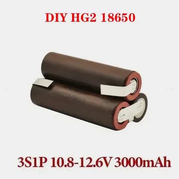 Аккумулятор для отвертки Сварочный аккумулятор HG2 18650 , 3S1P 12V 3000mAh