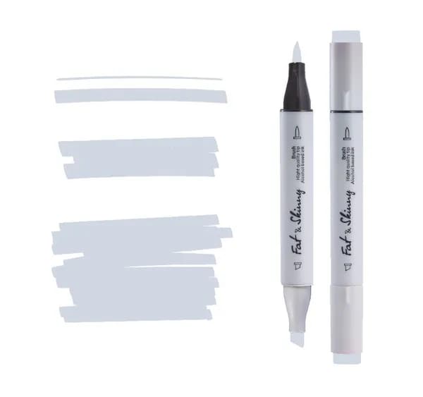 Профессиональный спиртовой двусторонний маркер Fat&Skinny Brush CG03