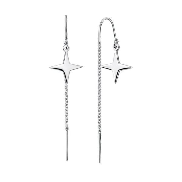 Серьги женские серебро 925 пробы 585GOLD